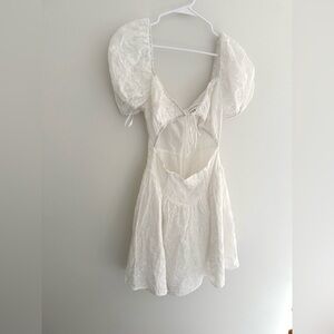 SABO Elegant White Dress